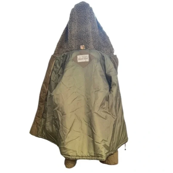 Andy John’s Barn coat jacket tan with zip toggle buttons Vintage size 10 - Picture 5 of 14